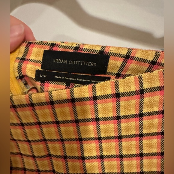 Urban Outfitters Yellow Gingham Mini Skirt - Picture 3 of 3